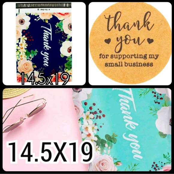 Other - 35 Pack Large Thank You Poly Mailers